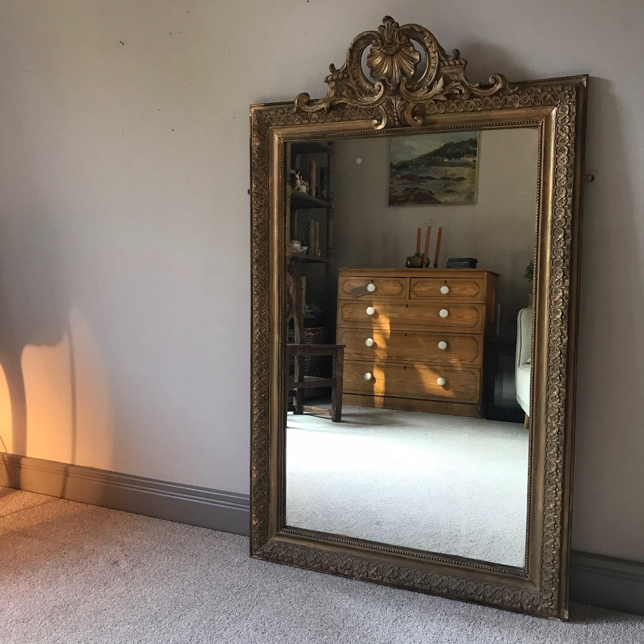 19th Century Giltwood Mirror.