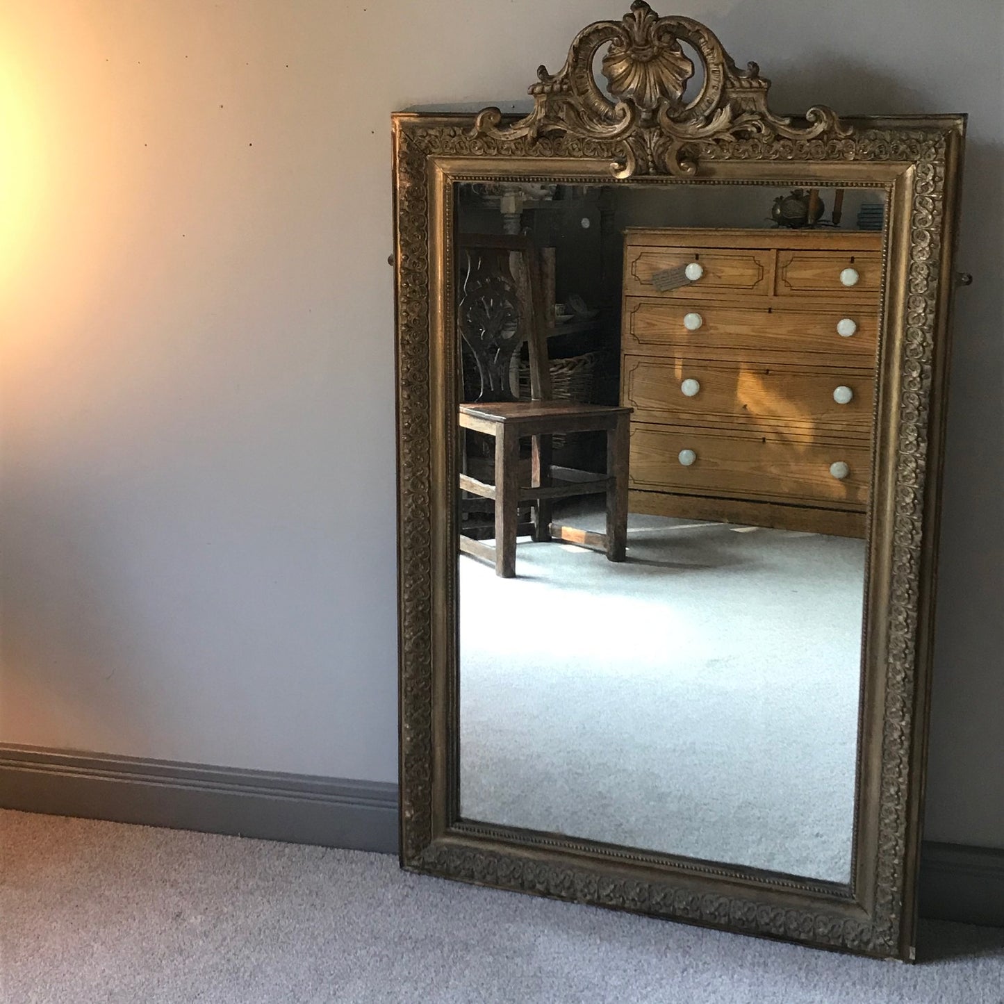 19th Century Giltwood Mirror.