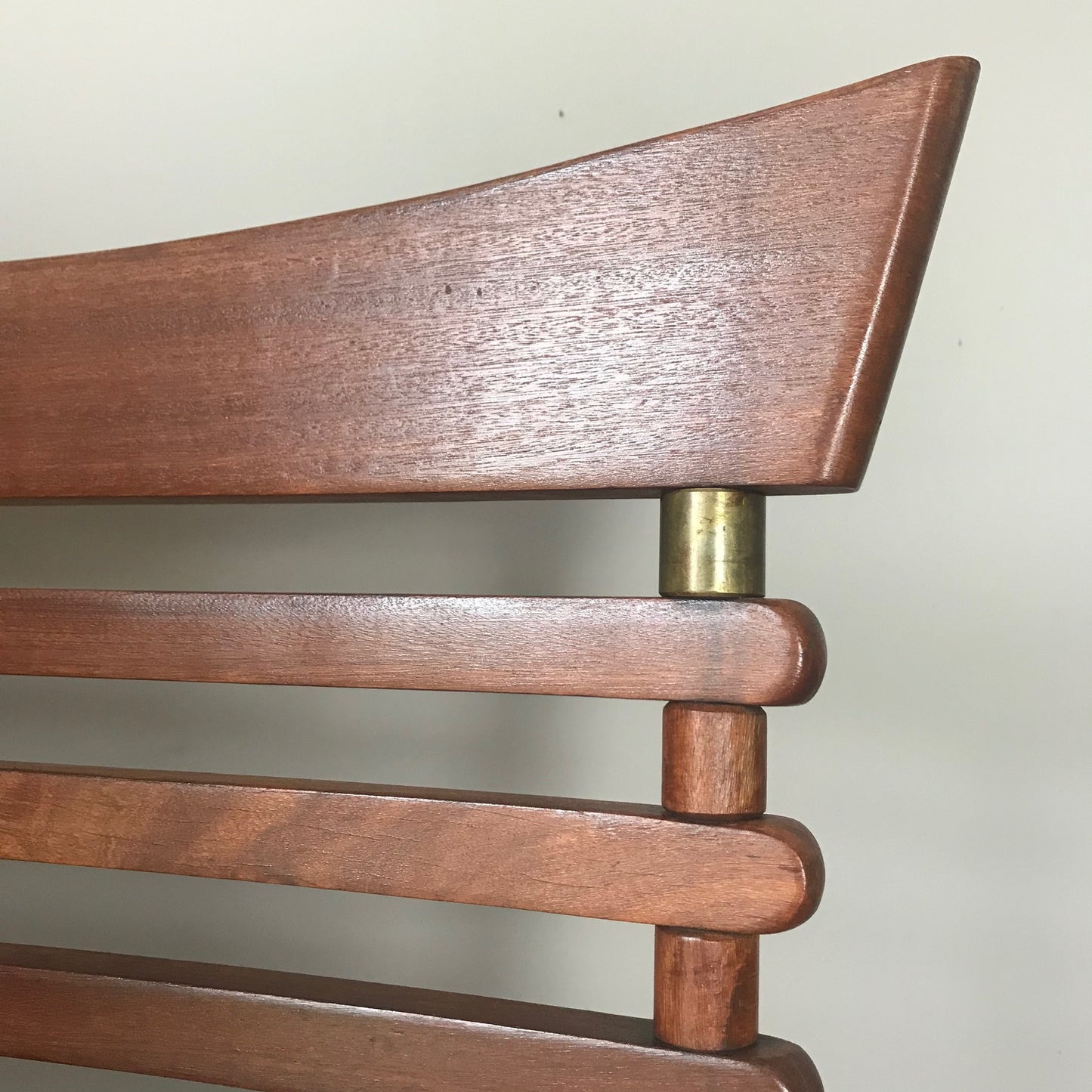 Pair of Teak Slatted Chairs.