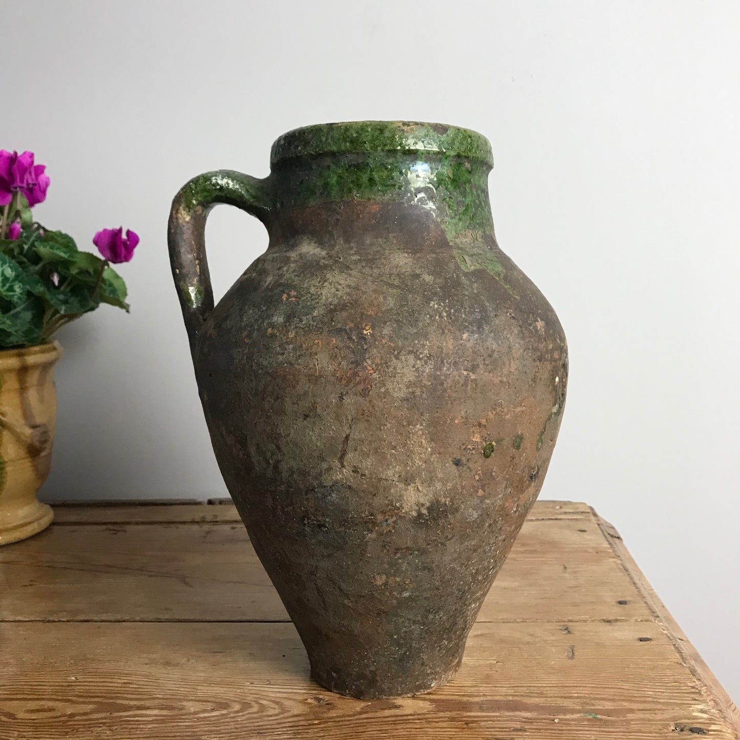 Turkish Terracotta Oil Pot.