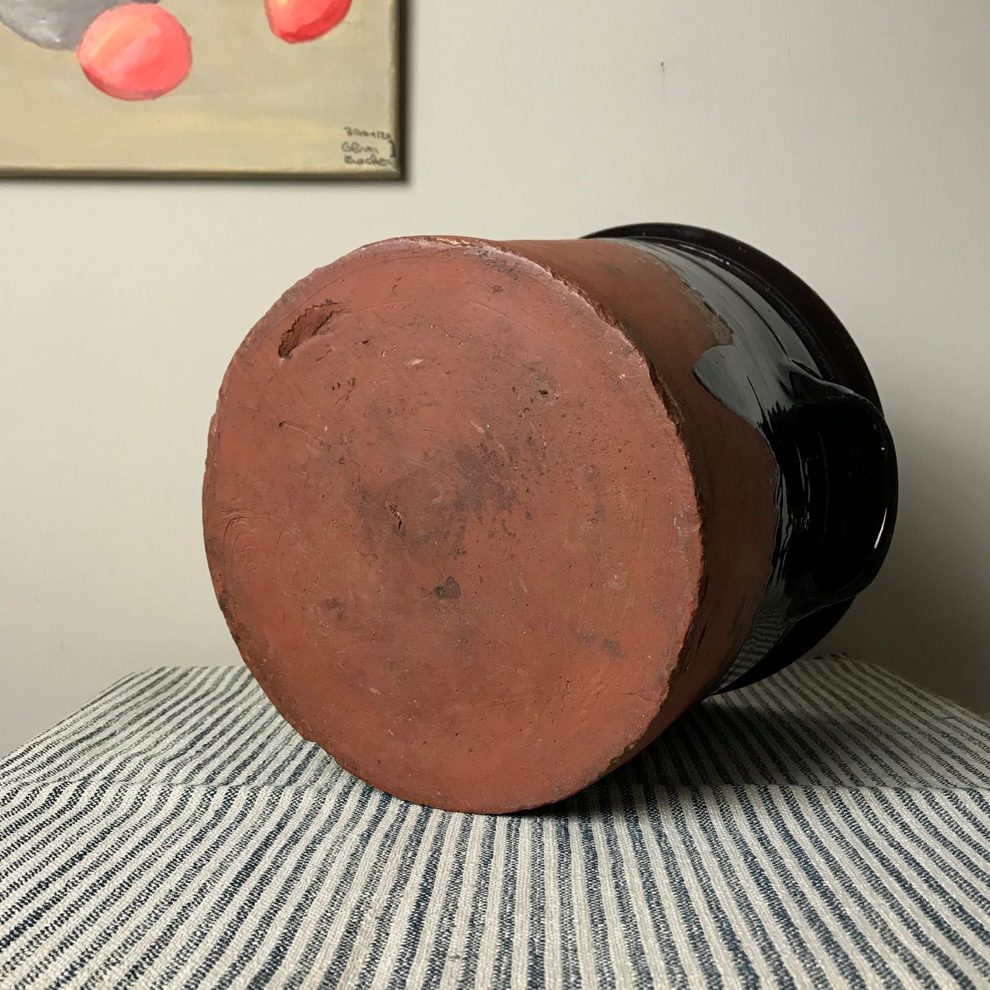 Treacle Glazed Terracotta Pot.