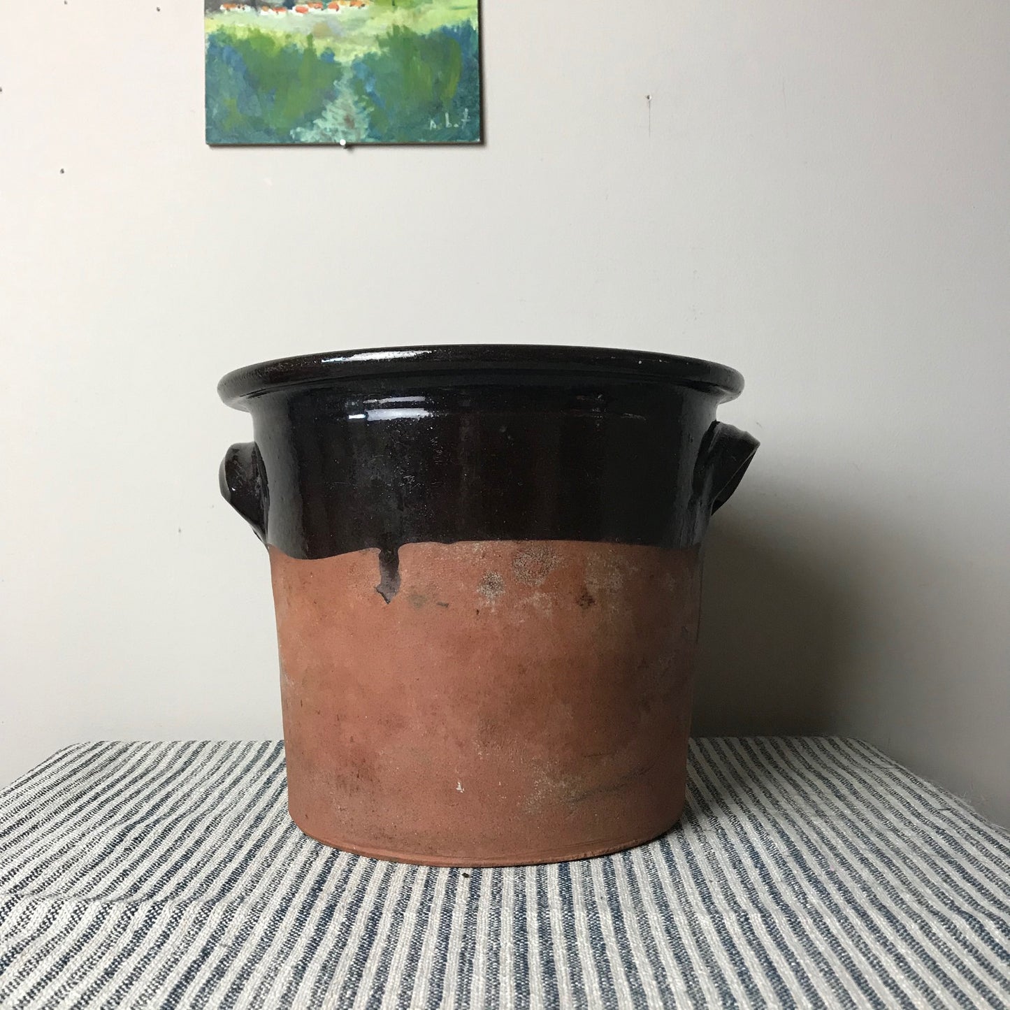 Treacle Glazed Terracotta Pot.