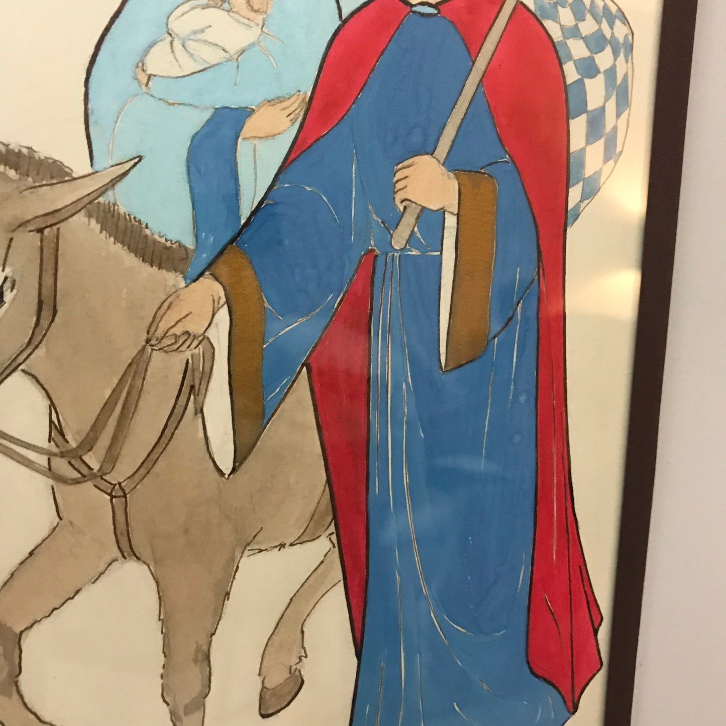 Set of Seven French Religious Pictures.