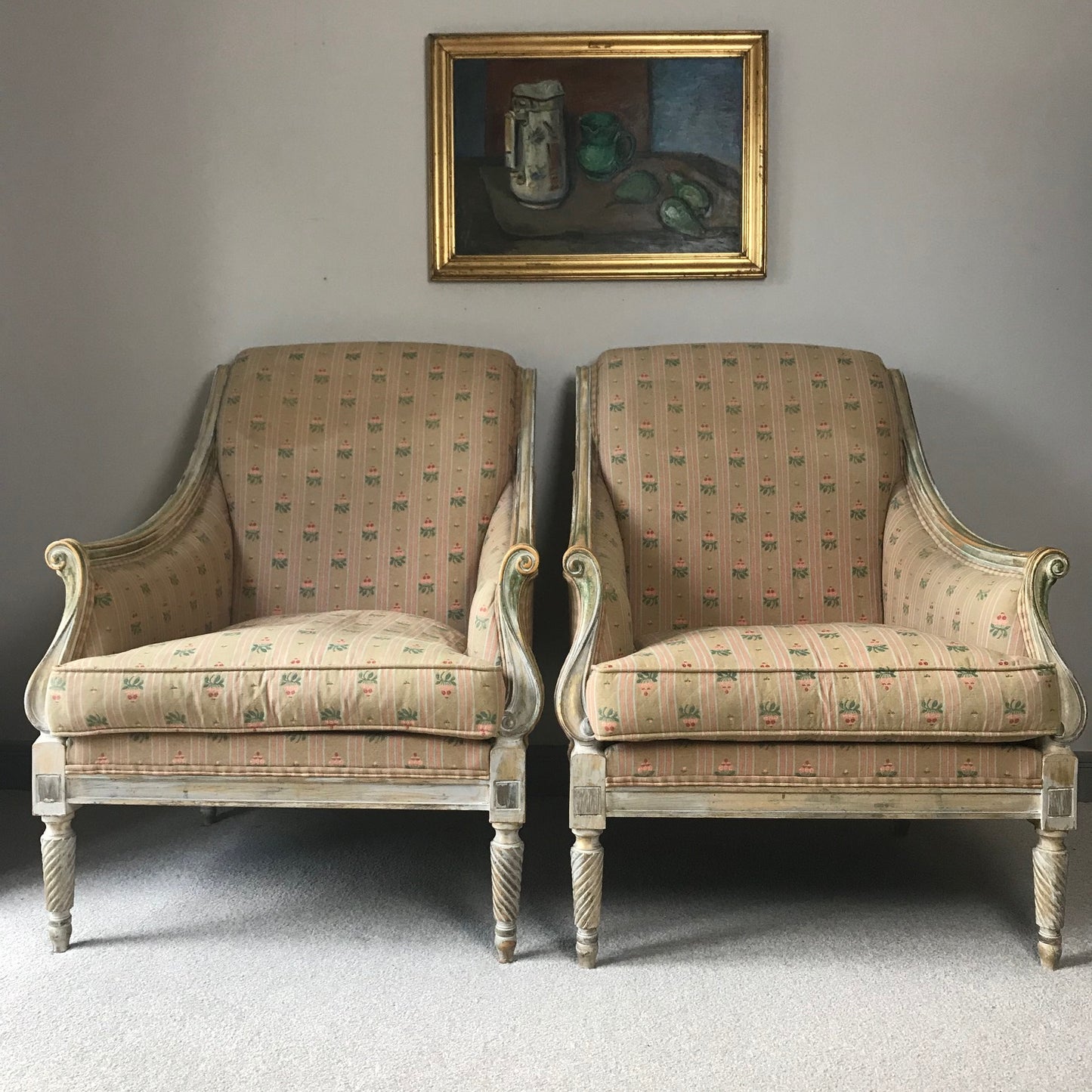Pair Of French Armchairs.