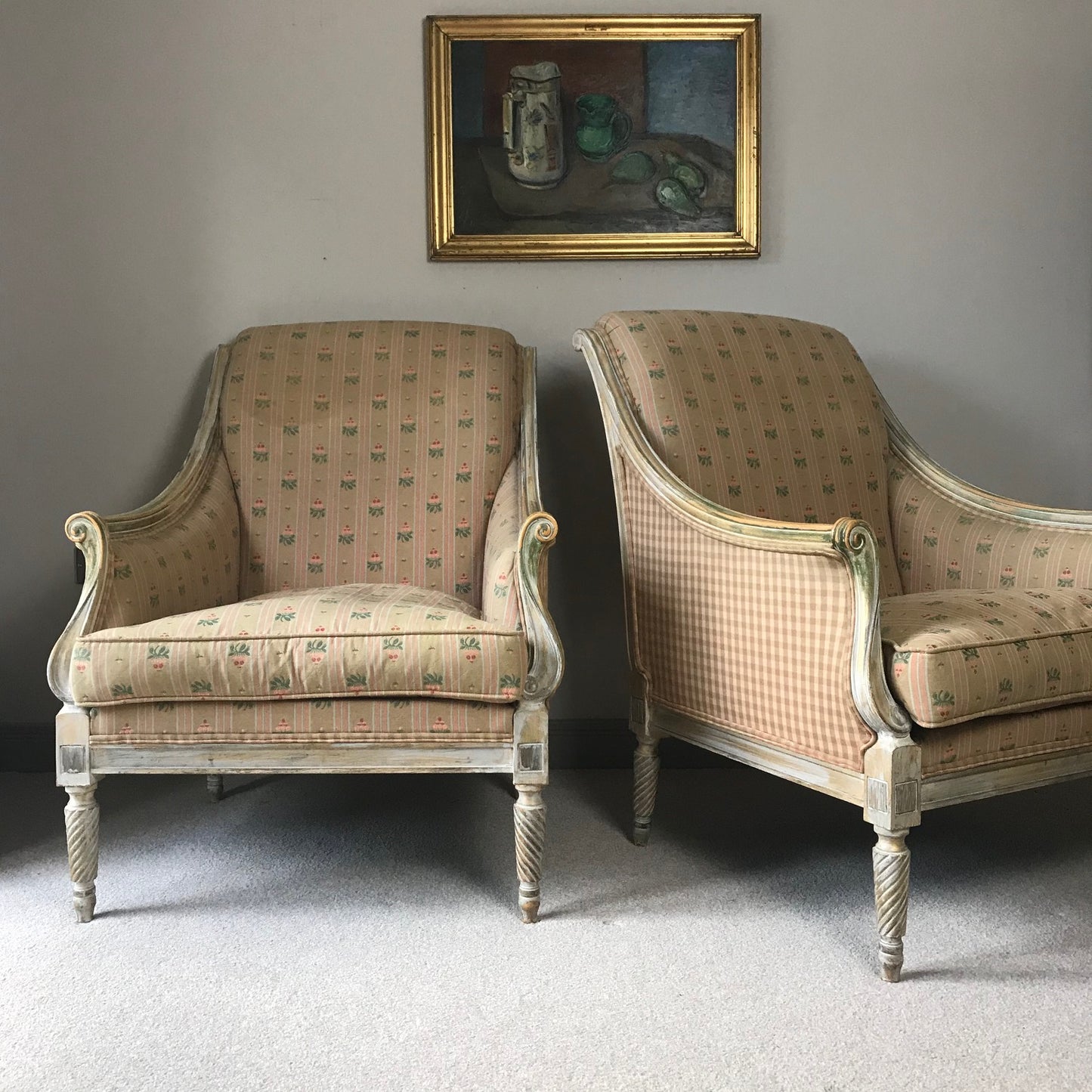 Pair Of French Armchairs.