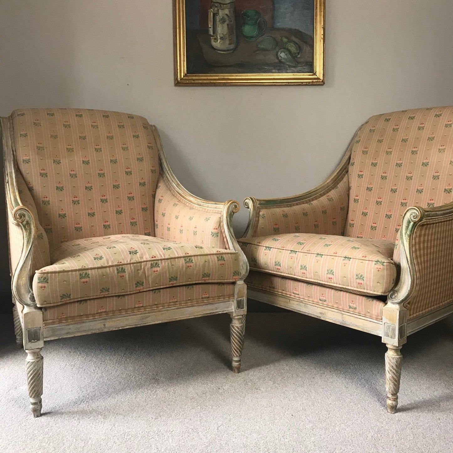 Pair Of French Armchairs.