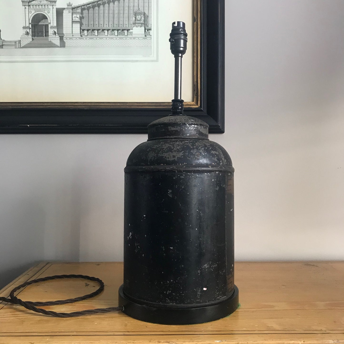 Toleware Lamp Base.