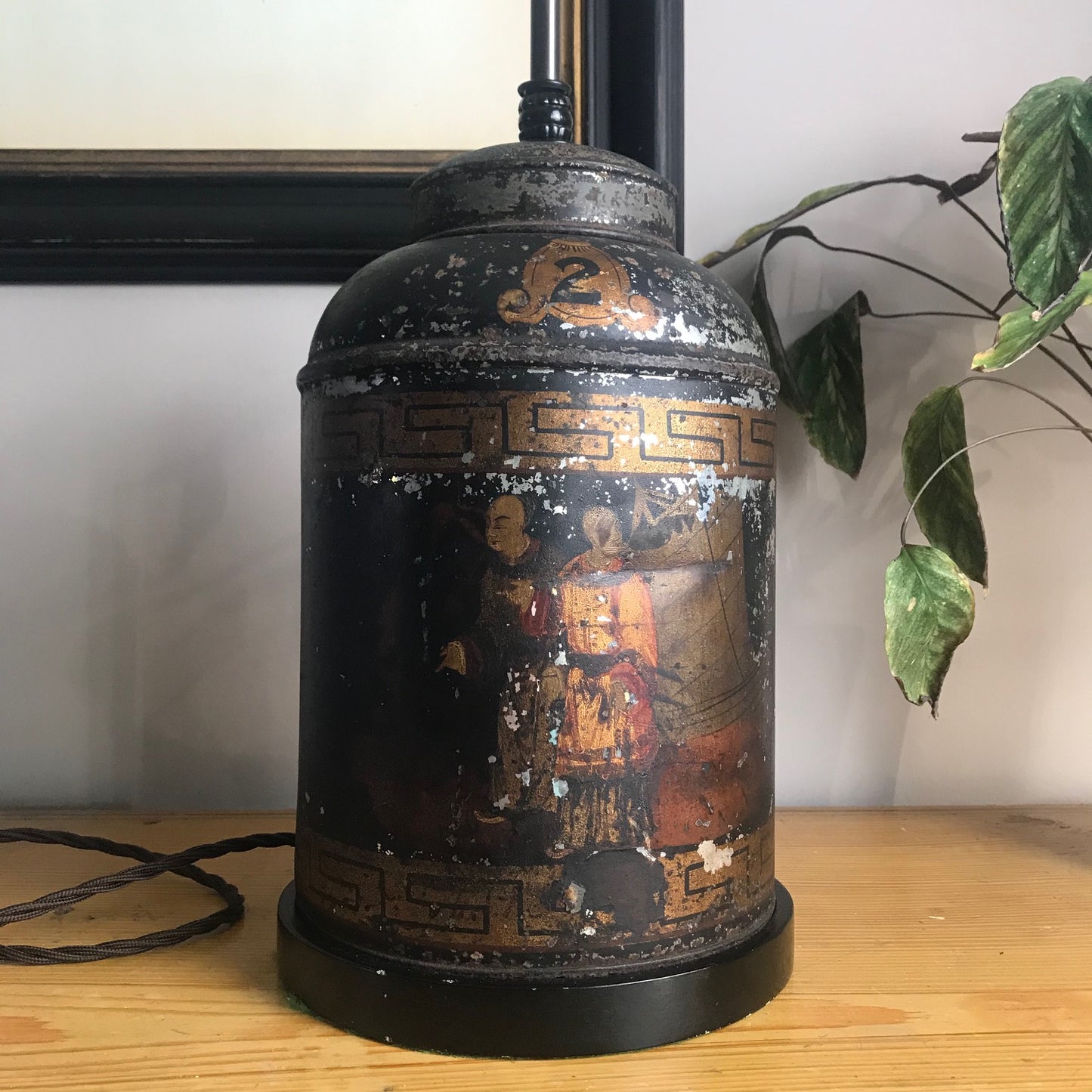 Toleware Lamp Base.