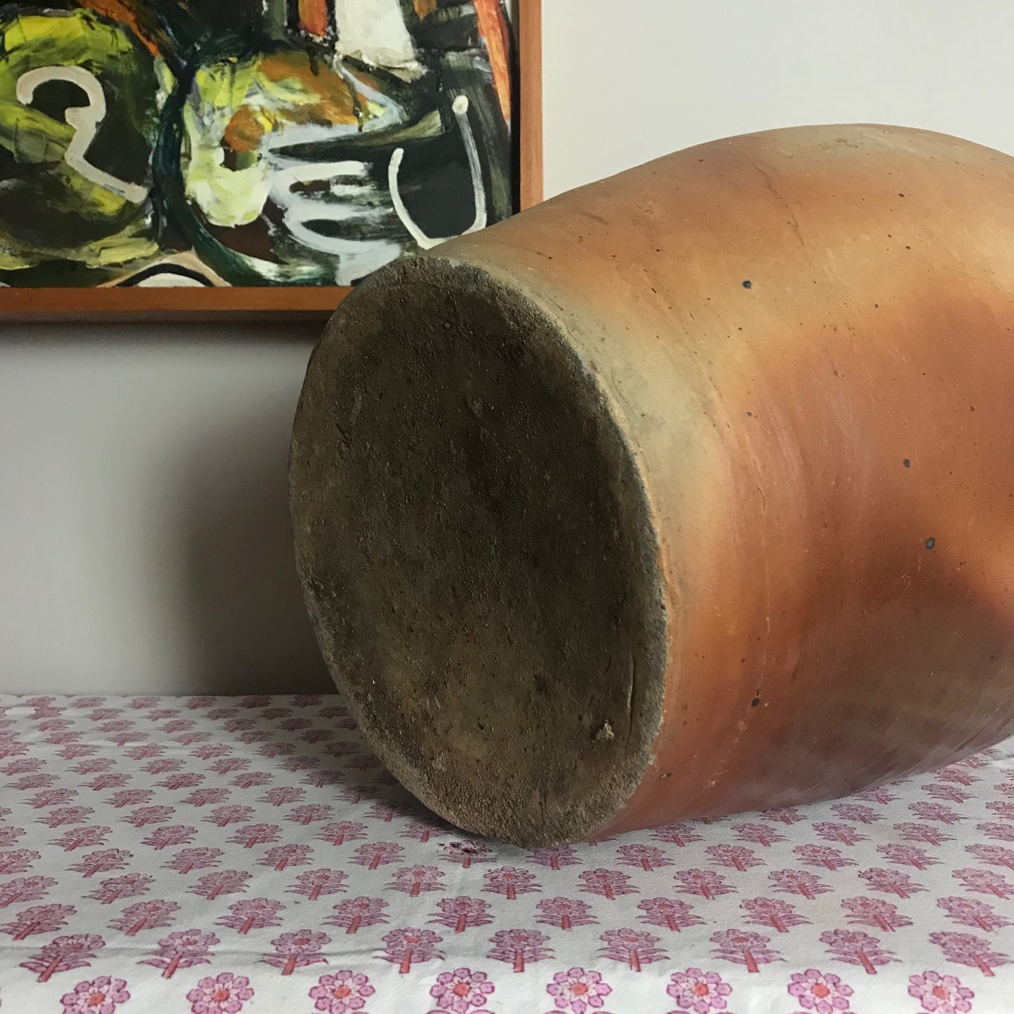 French Glazed Stoneware Oil Pot.