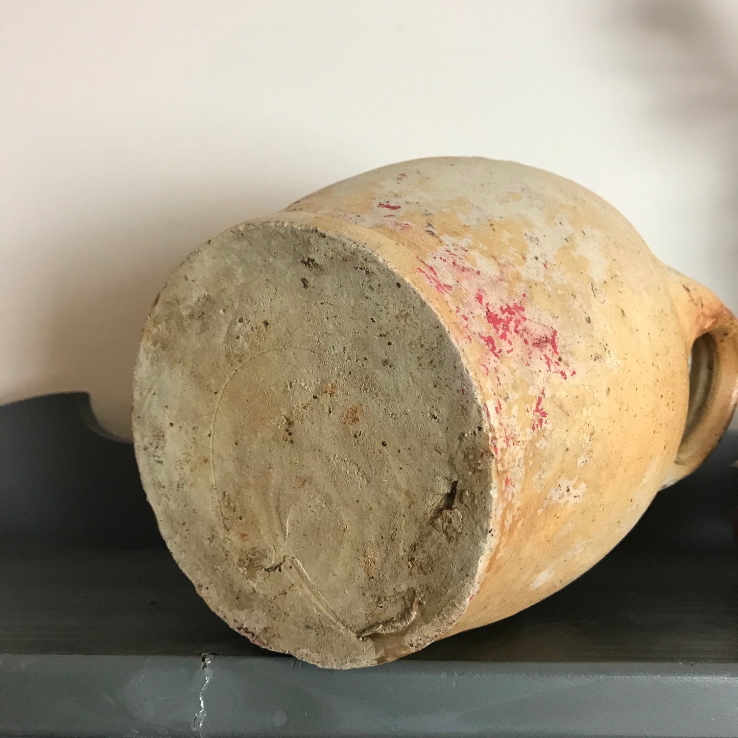 French Glazed Stoneware Oil Pot.