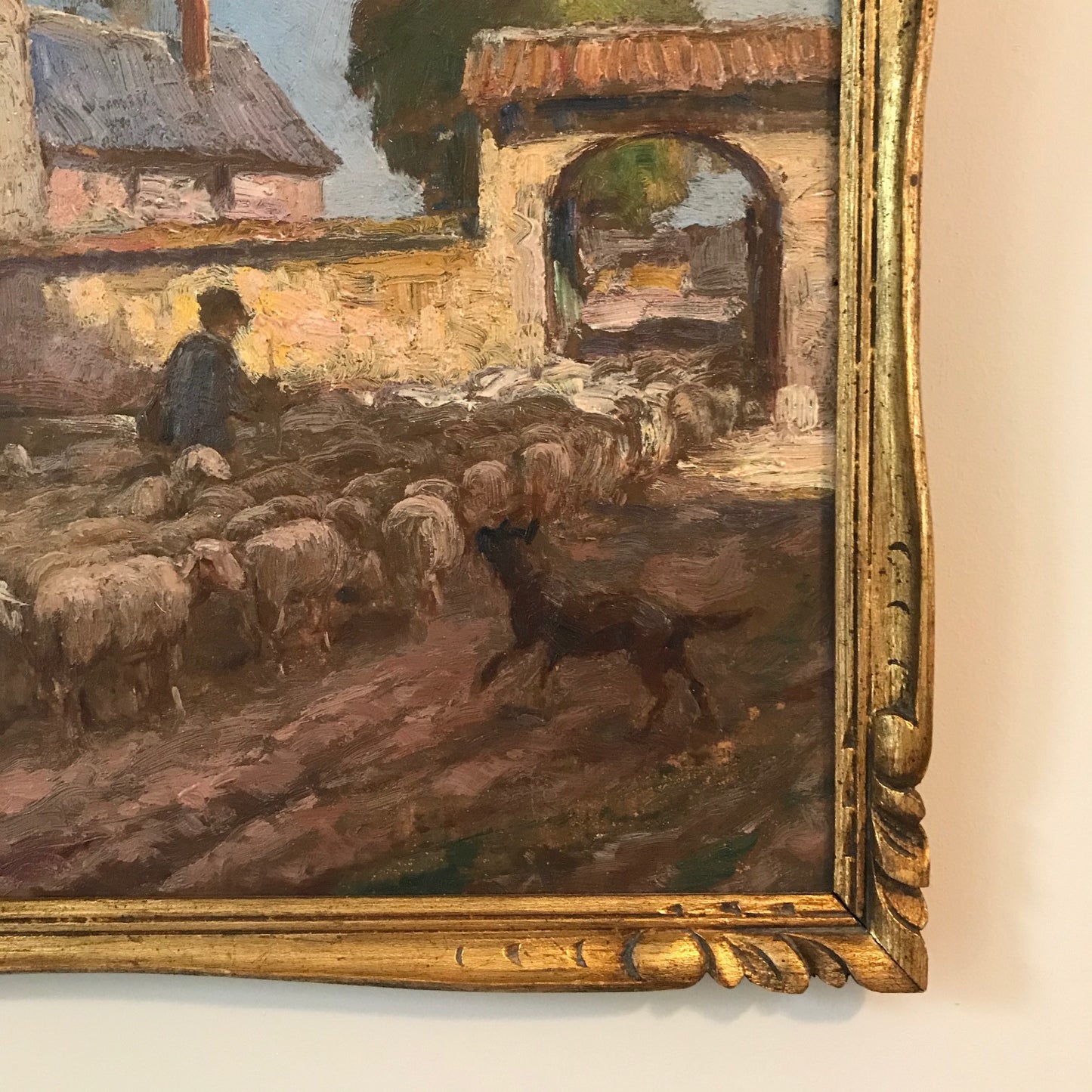 French oil On Board.