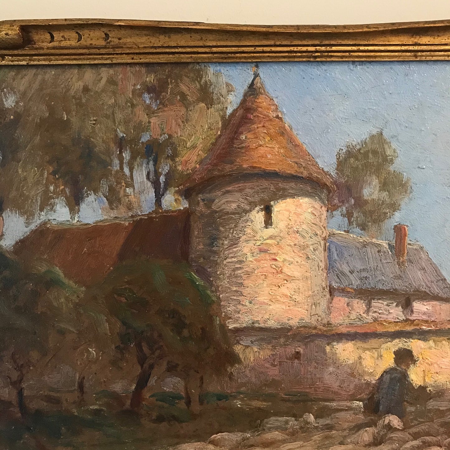 French oil On Board.