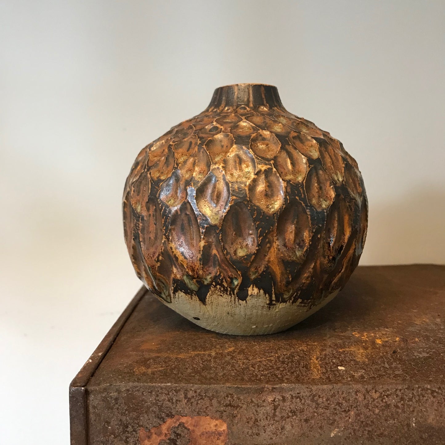 A Collection Of Studio Pottery Vases.