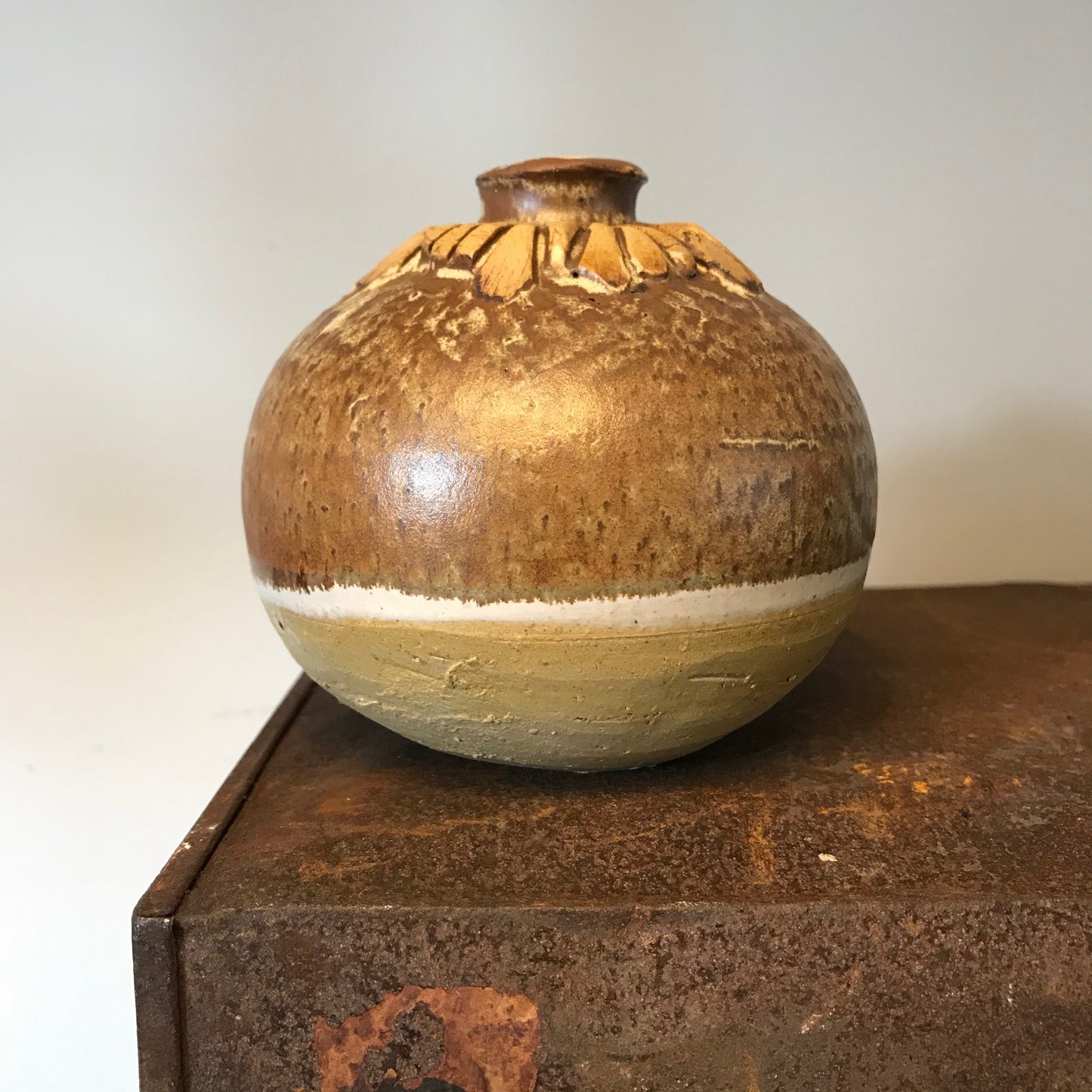 A Collection Of Studio Pottery Vases.