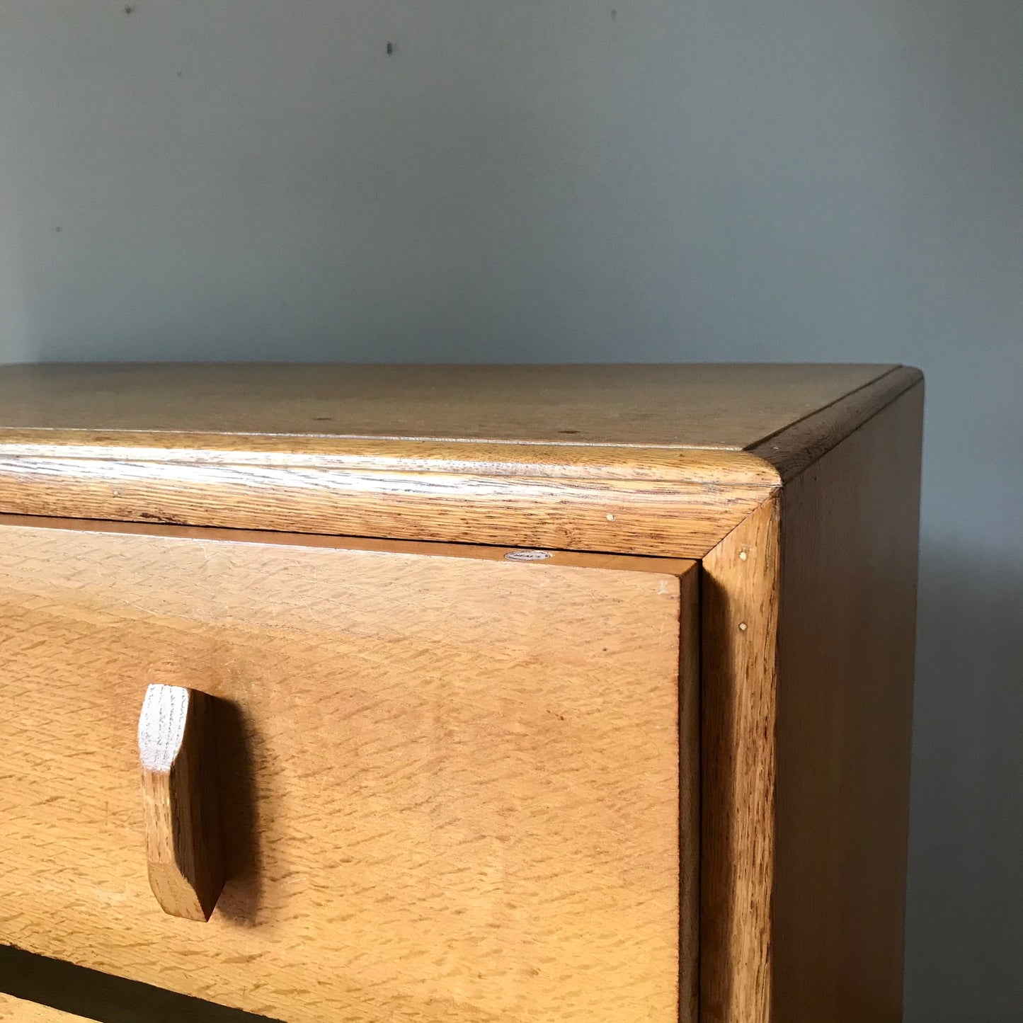 Heal's Oak Chest Of Drawers.