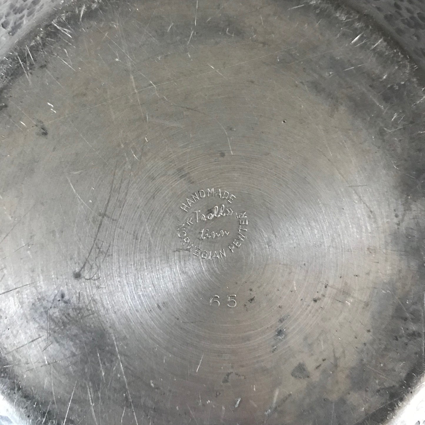 Scandinavian Pewter Bowl.