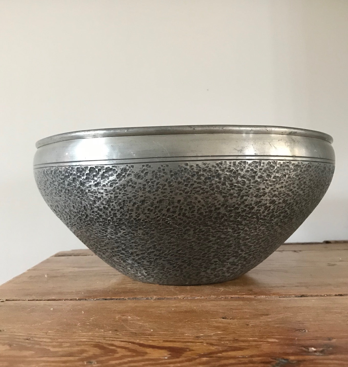 Scandinavian Pewter Bowl.