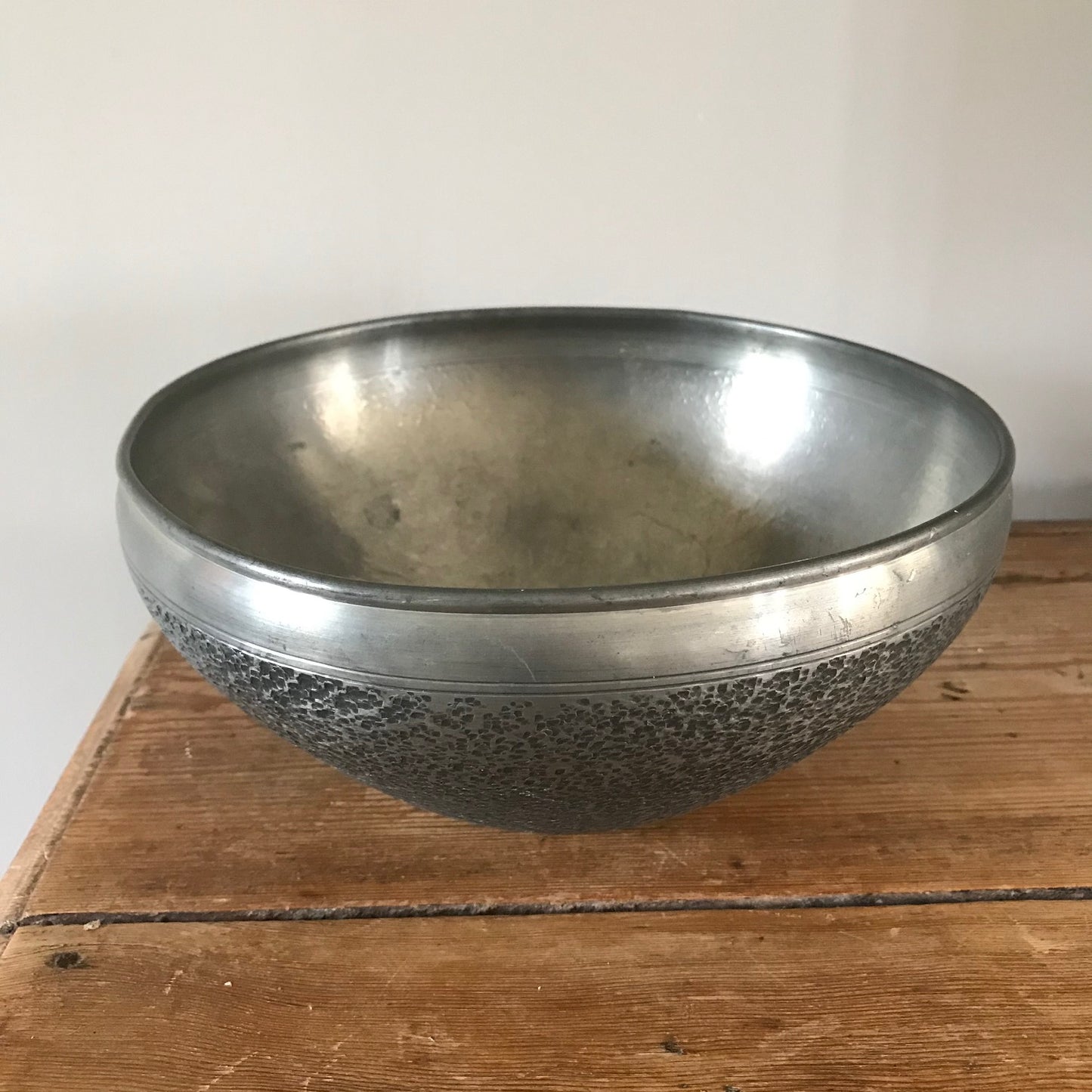 Scandinavian Pewter Bowl.