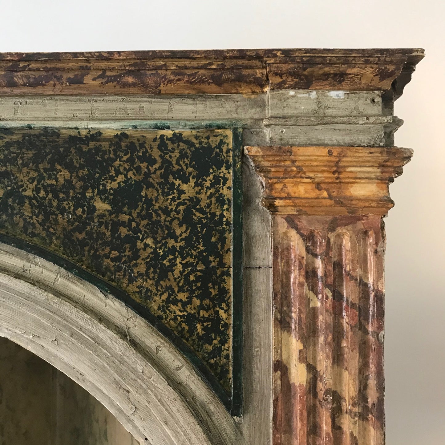Faux Marble Cabinet.