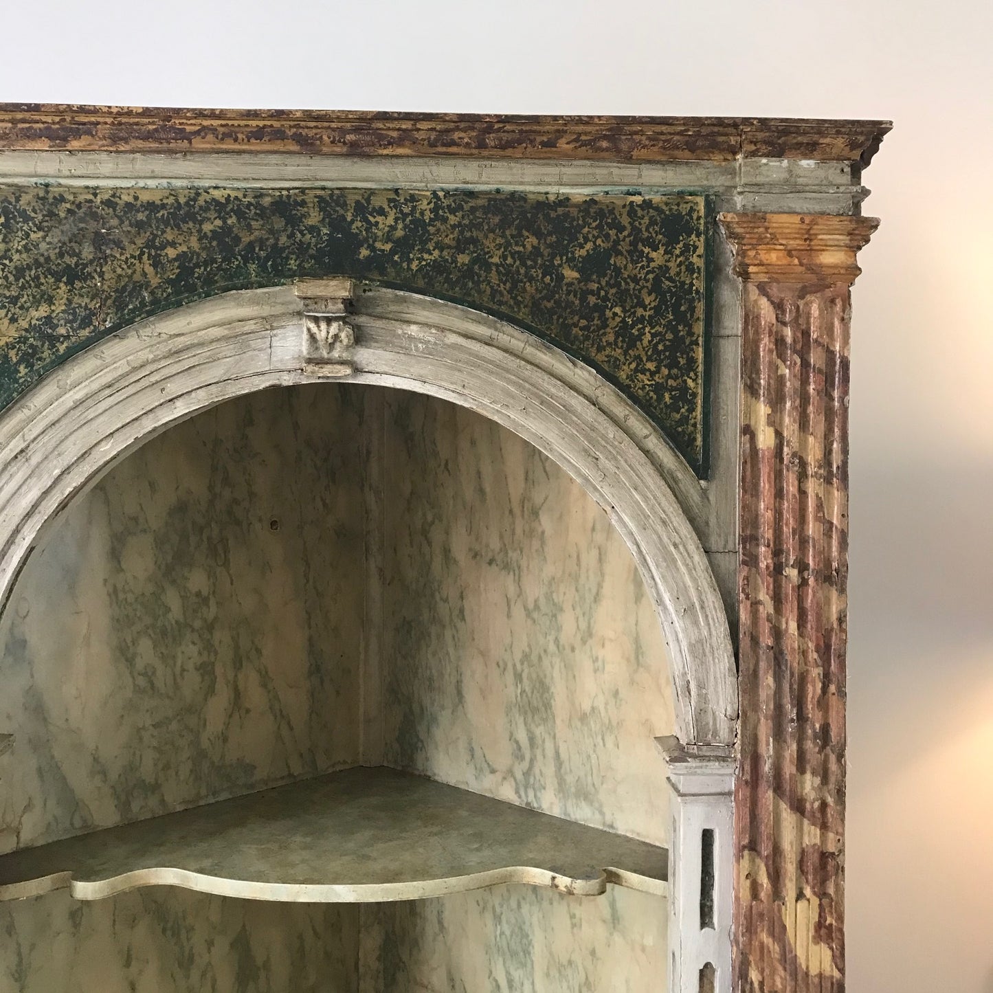 Faux Marble Cabinet.