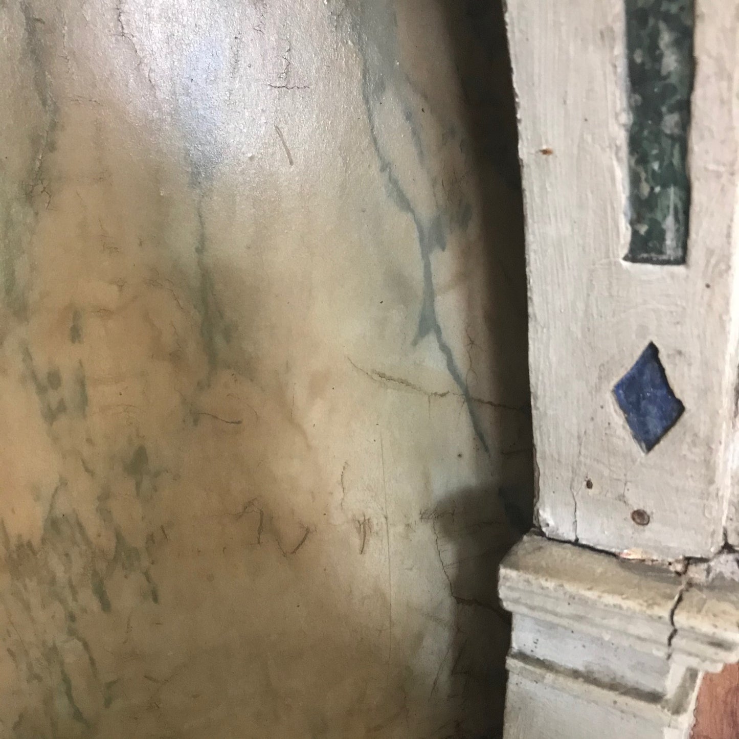 Faux Marble Cabinet.