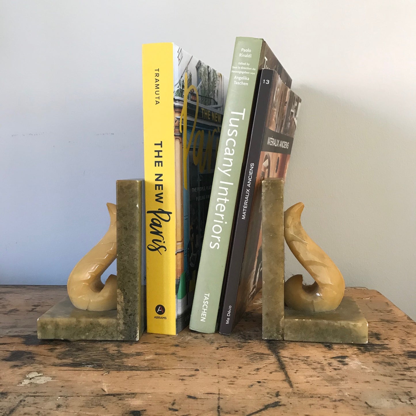 Italian Alabaster Bookends.