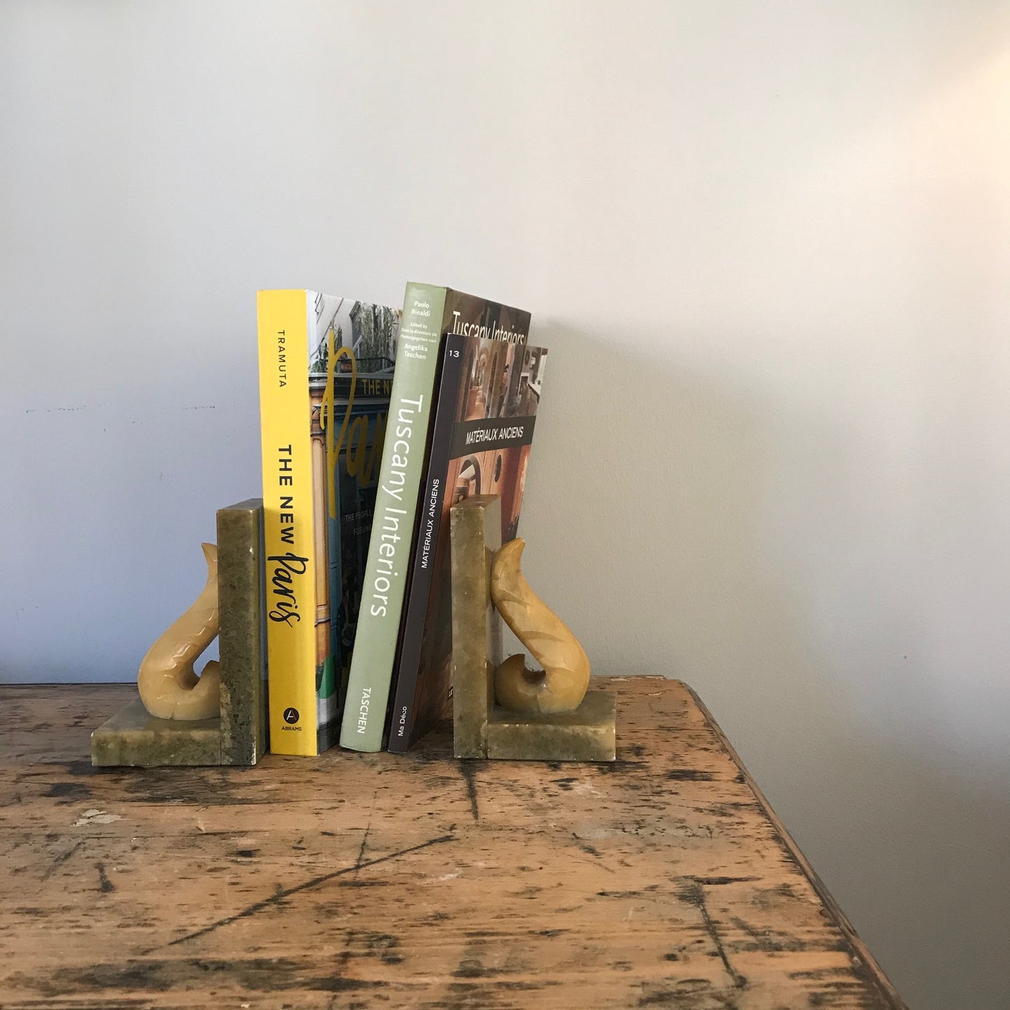 Italian Alabaster Bookends.