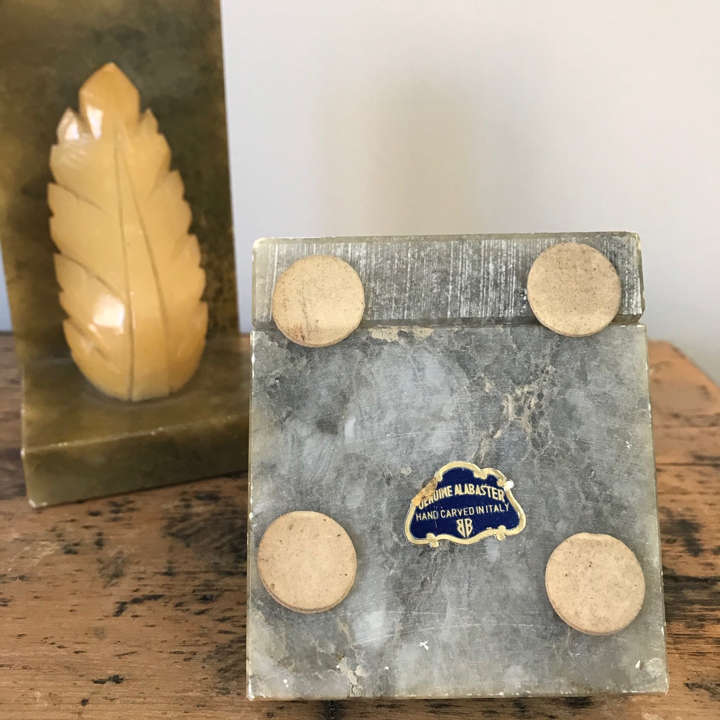 Italian Alabaster Bookends.