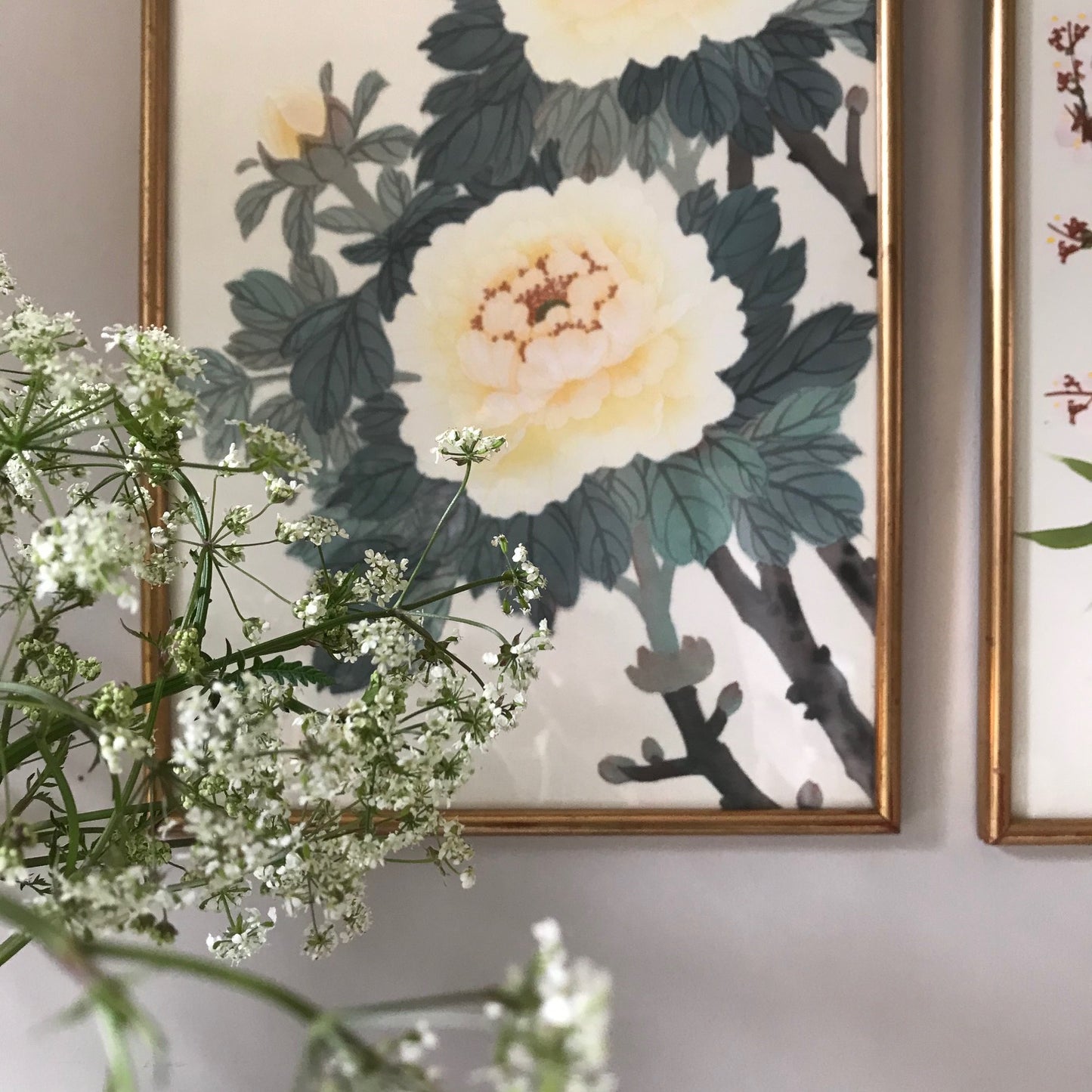 Pair Of Hand Painted Silk Pictures