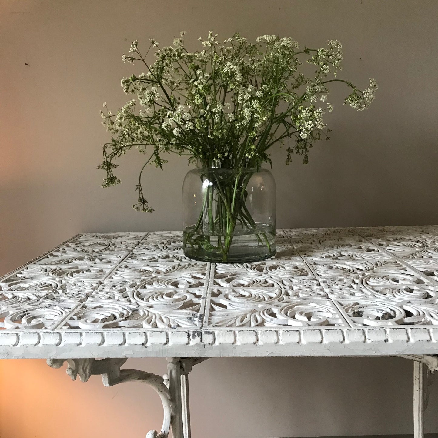 Vintage Cast Aluminium Garden Table.
