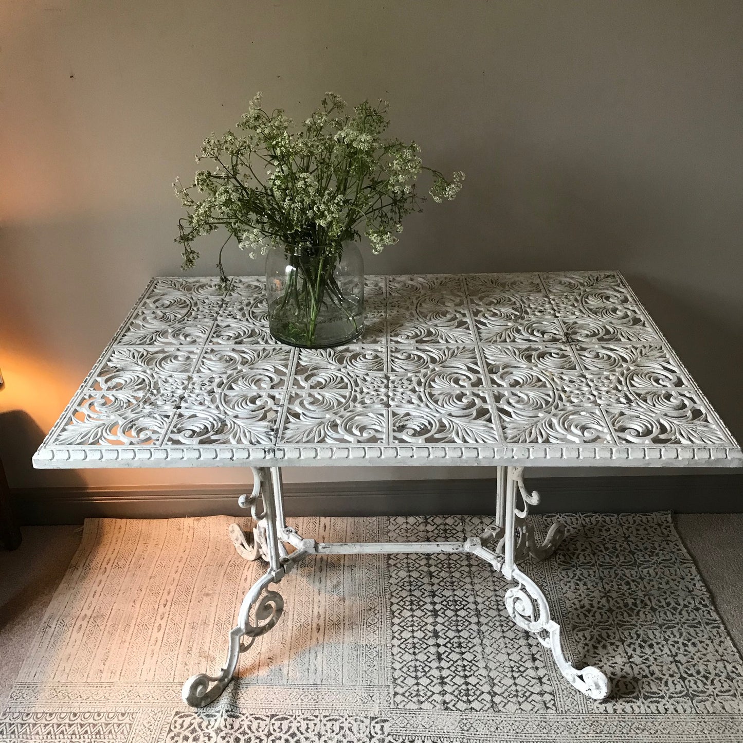 Vintage Cast Aluminium Garden Table.