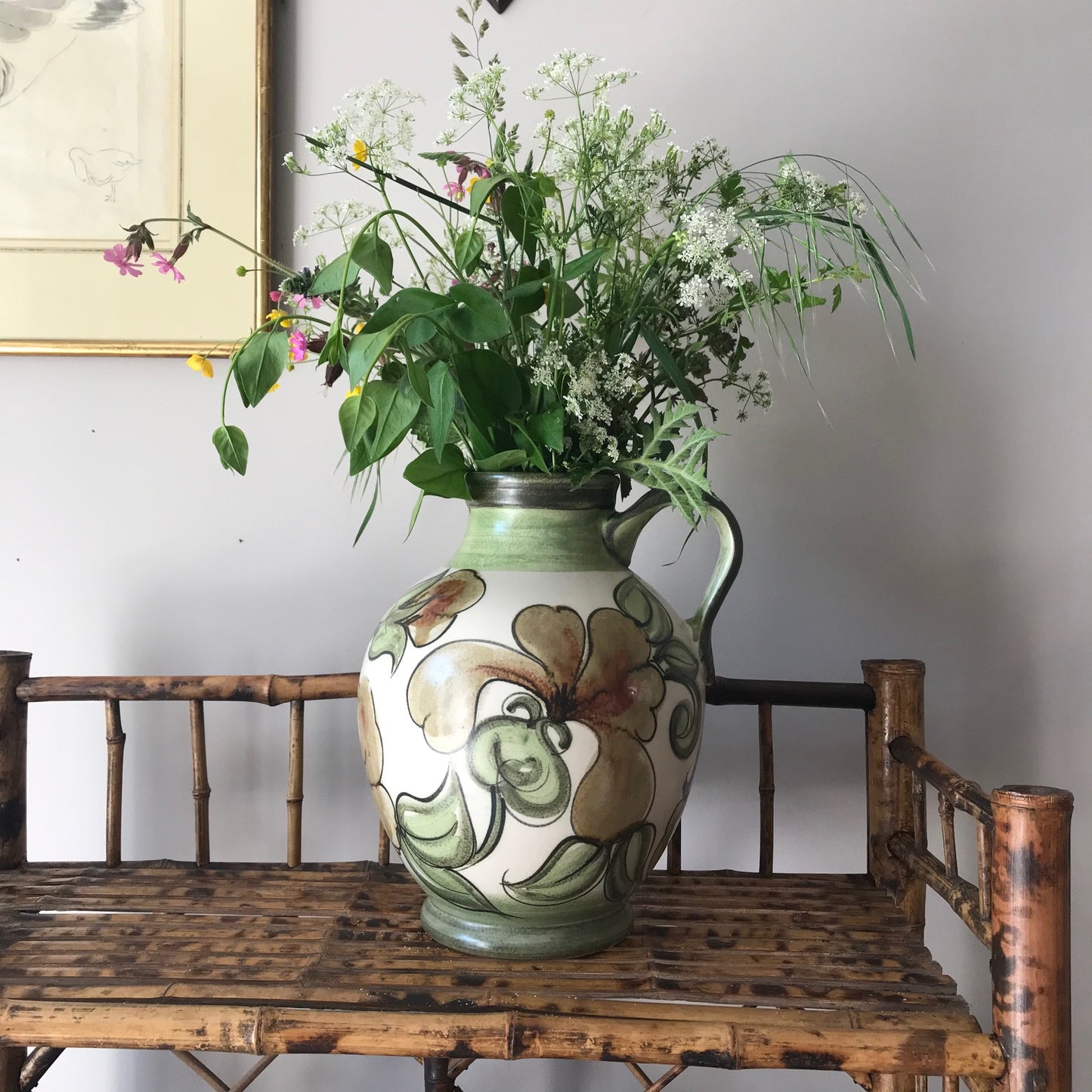 Decorative Langley Pottery Jug.