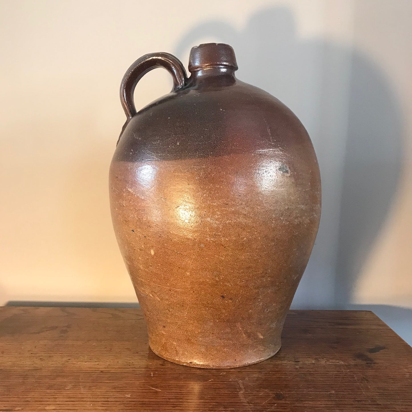 A Large Salt Glazed Stoneware Jug.
