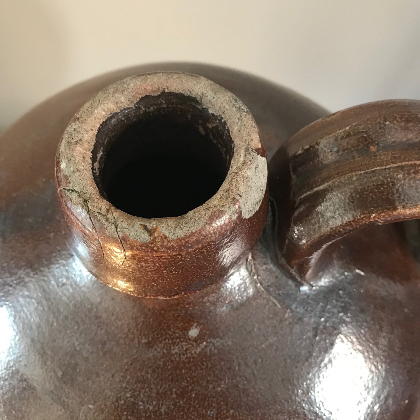 A Large Salt Glazed Stoneware Jug.