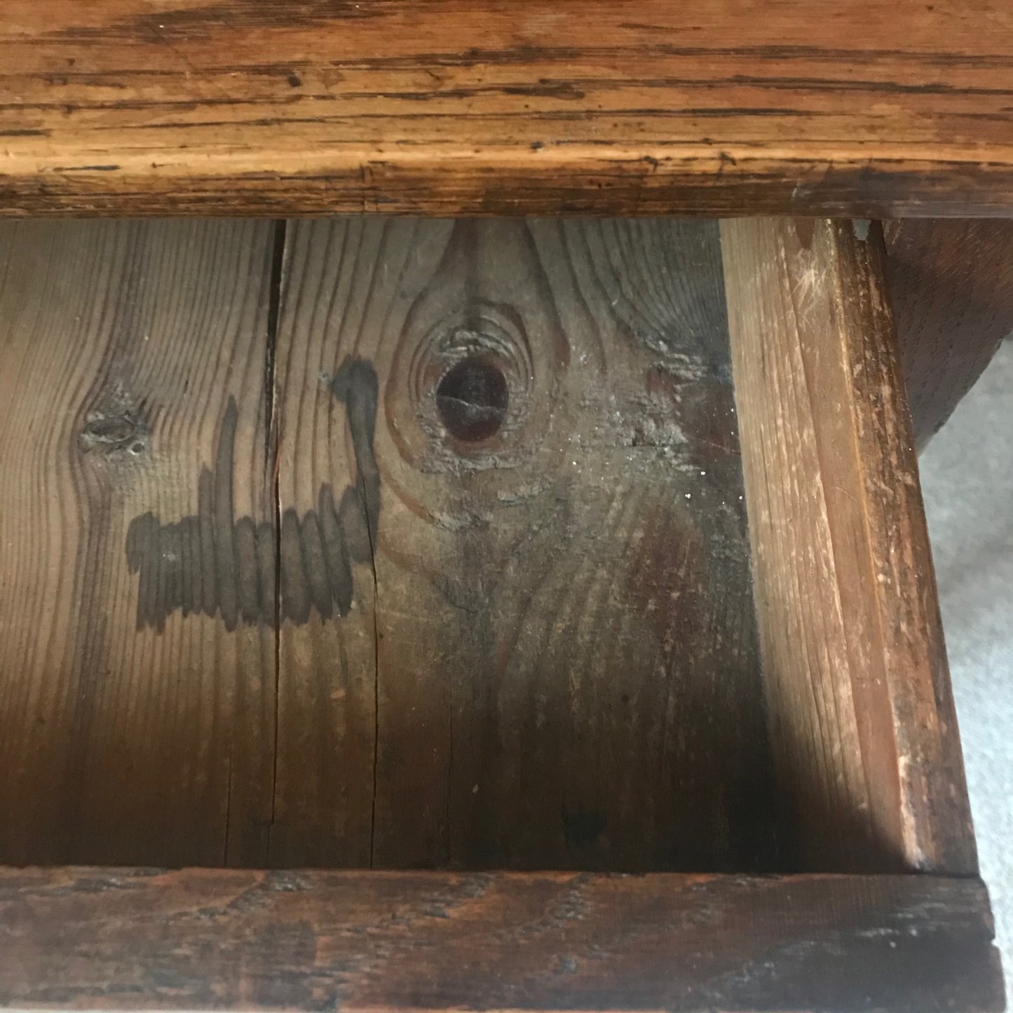 Elm Side Table.