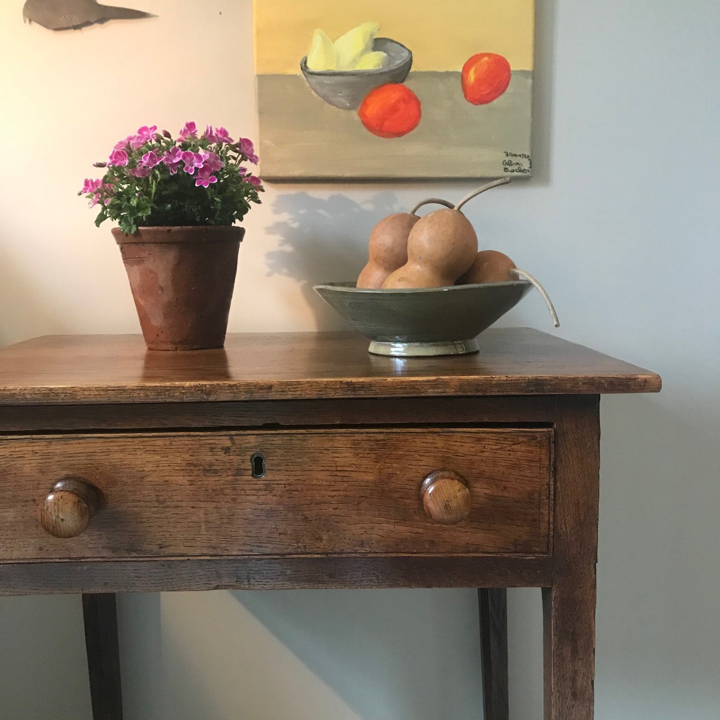 Elm Side Table.