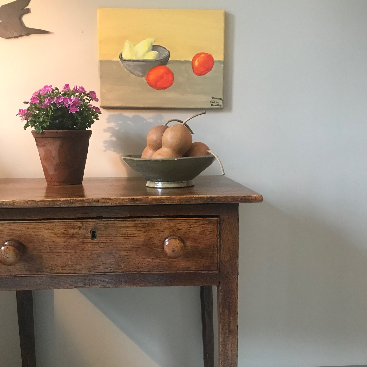 Elm Side Table.