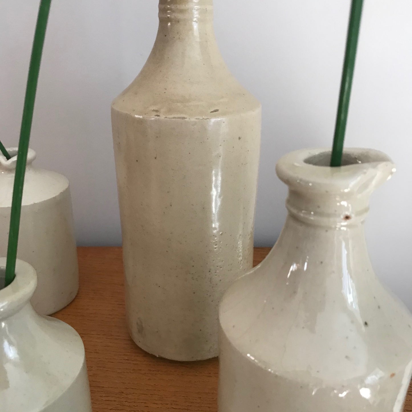 A Collection Of Stoneware Pots.