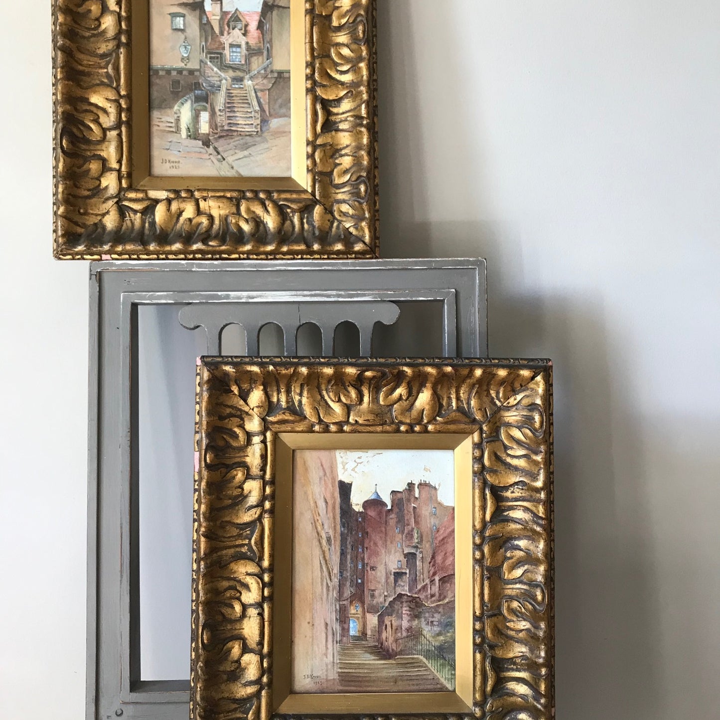 Pair Of Edinburgh Water Colours.