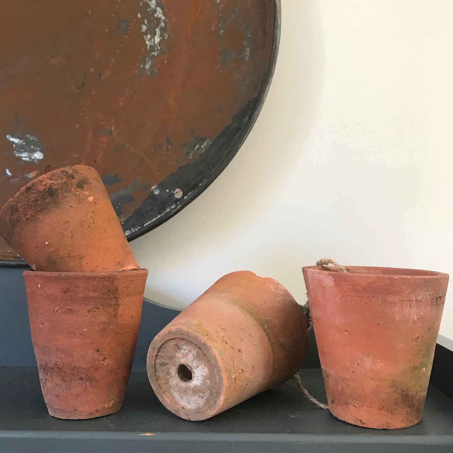 A Set of Four Terracotta Pots.