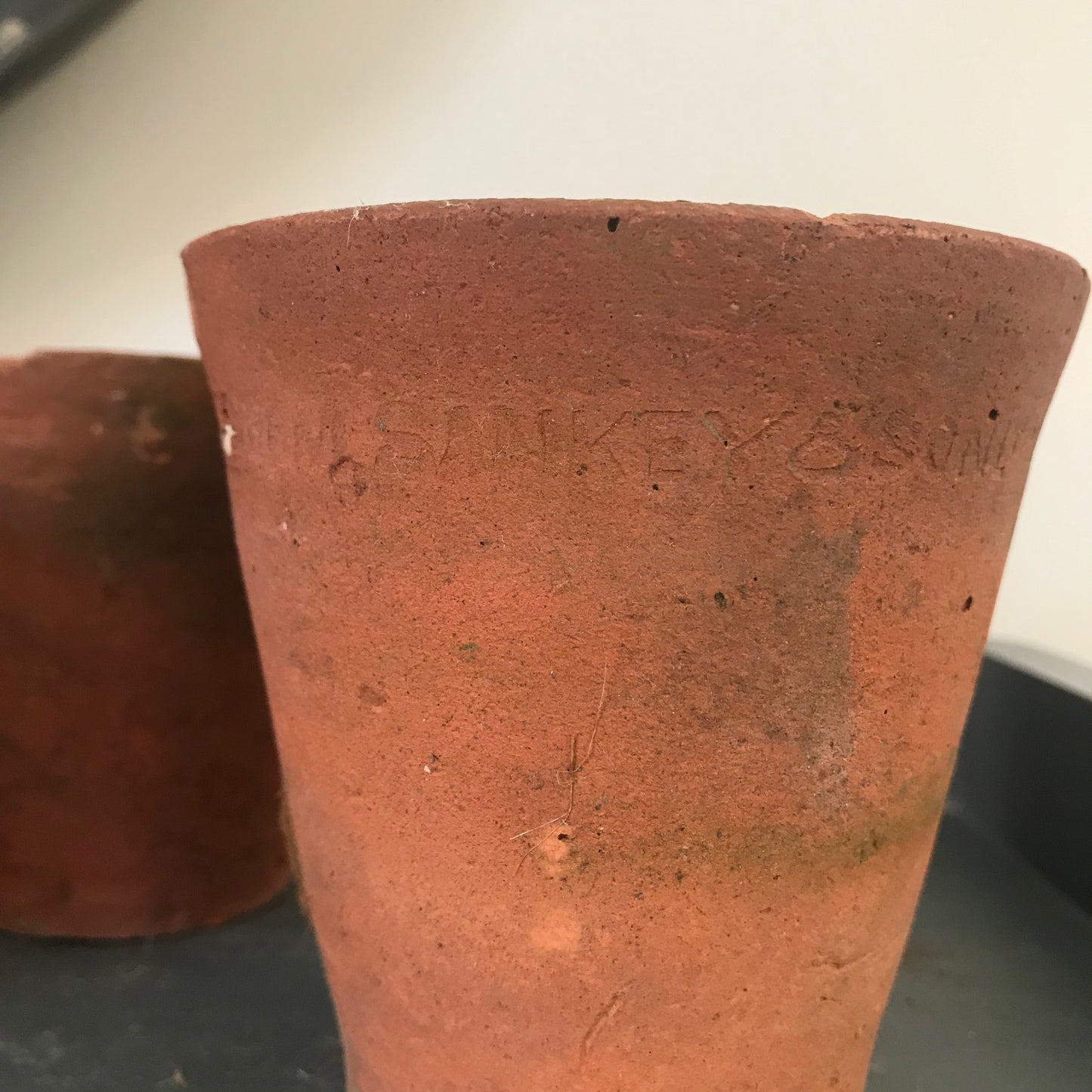 Set of Four Old Terracotta Pots.