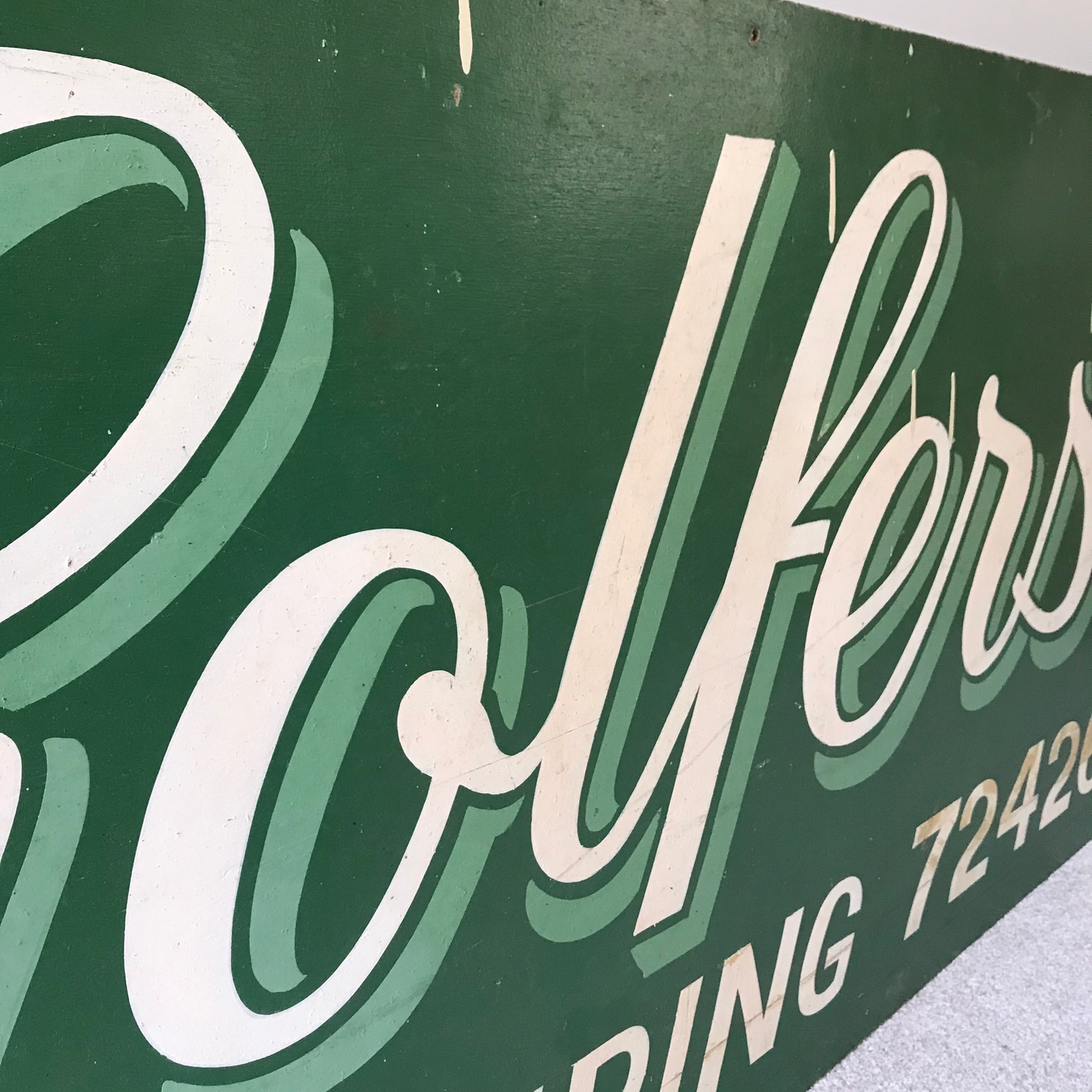 Vintage Golf Club Sign.