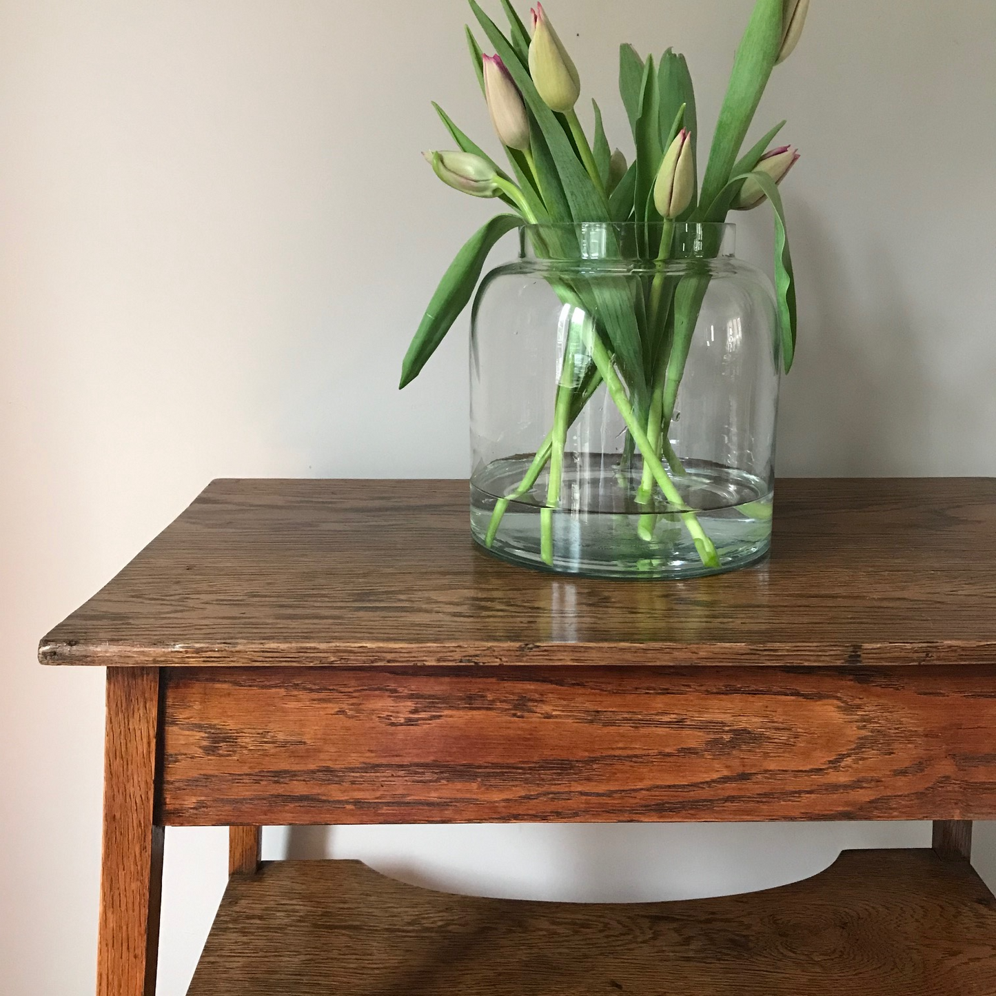 Arts and Crafts Oak Side Table.