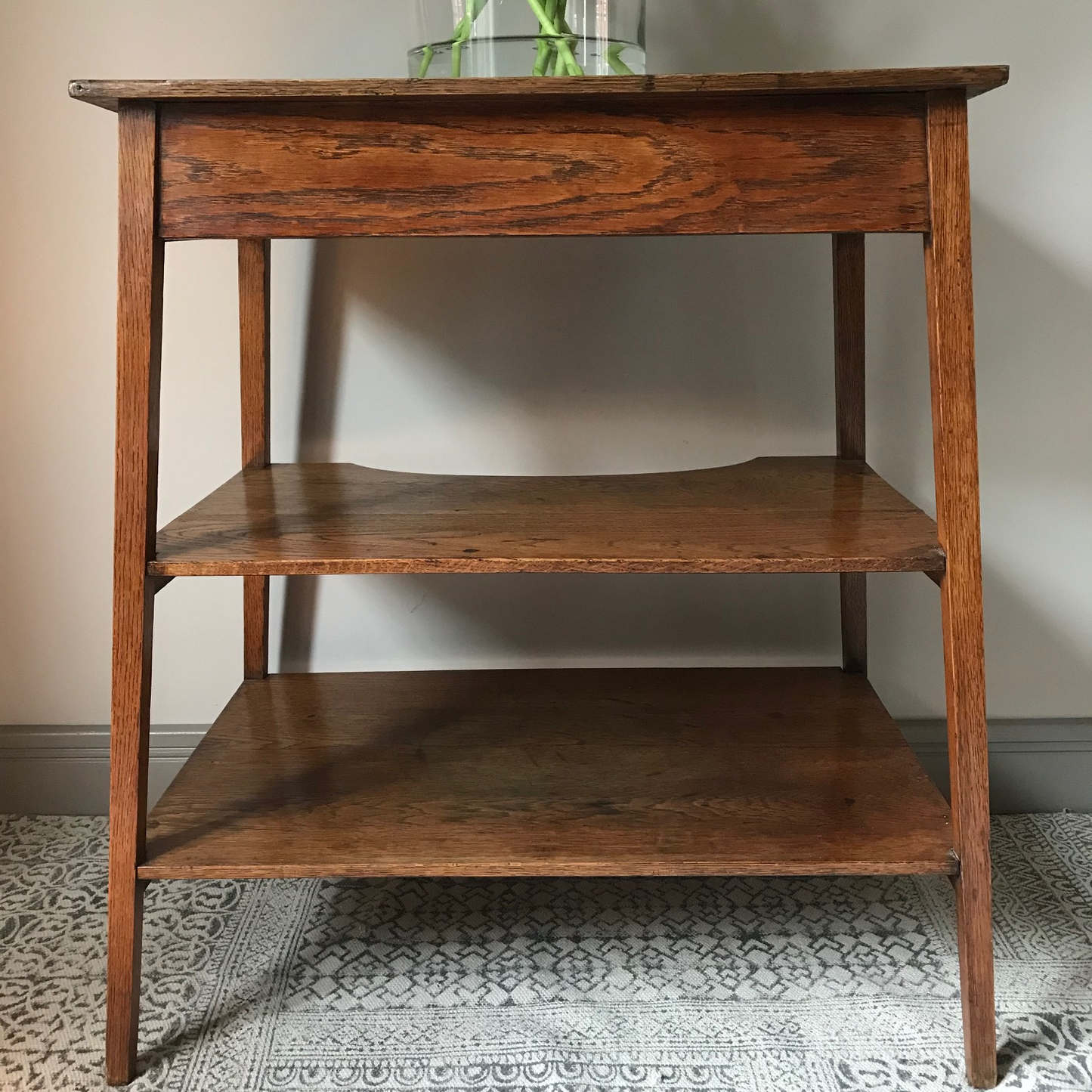 Arts and Crafts Oak Side Table.