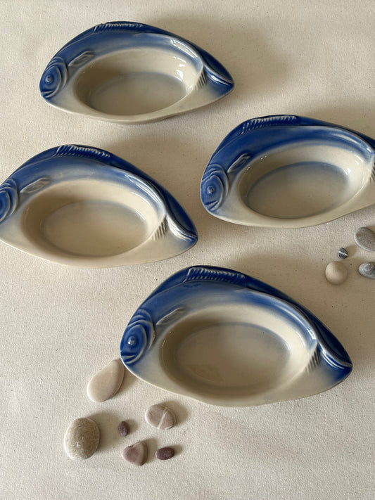 Set Of Four French Fish Dishes.