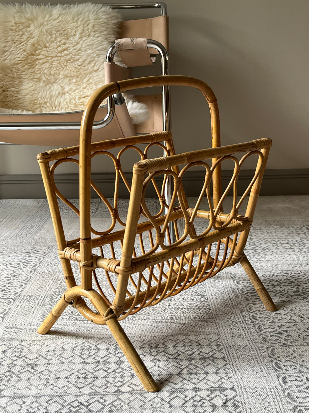 Two Tier Bamboo Magazine Rack Bamboo Magazine Rack. – Crocker and Co