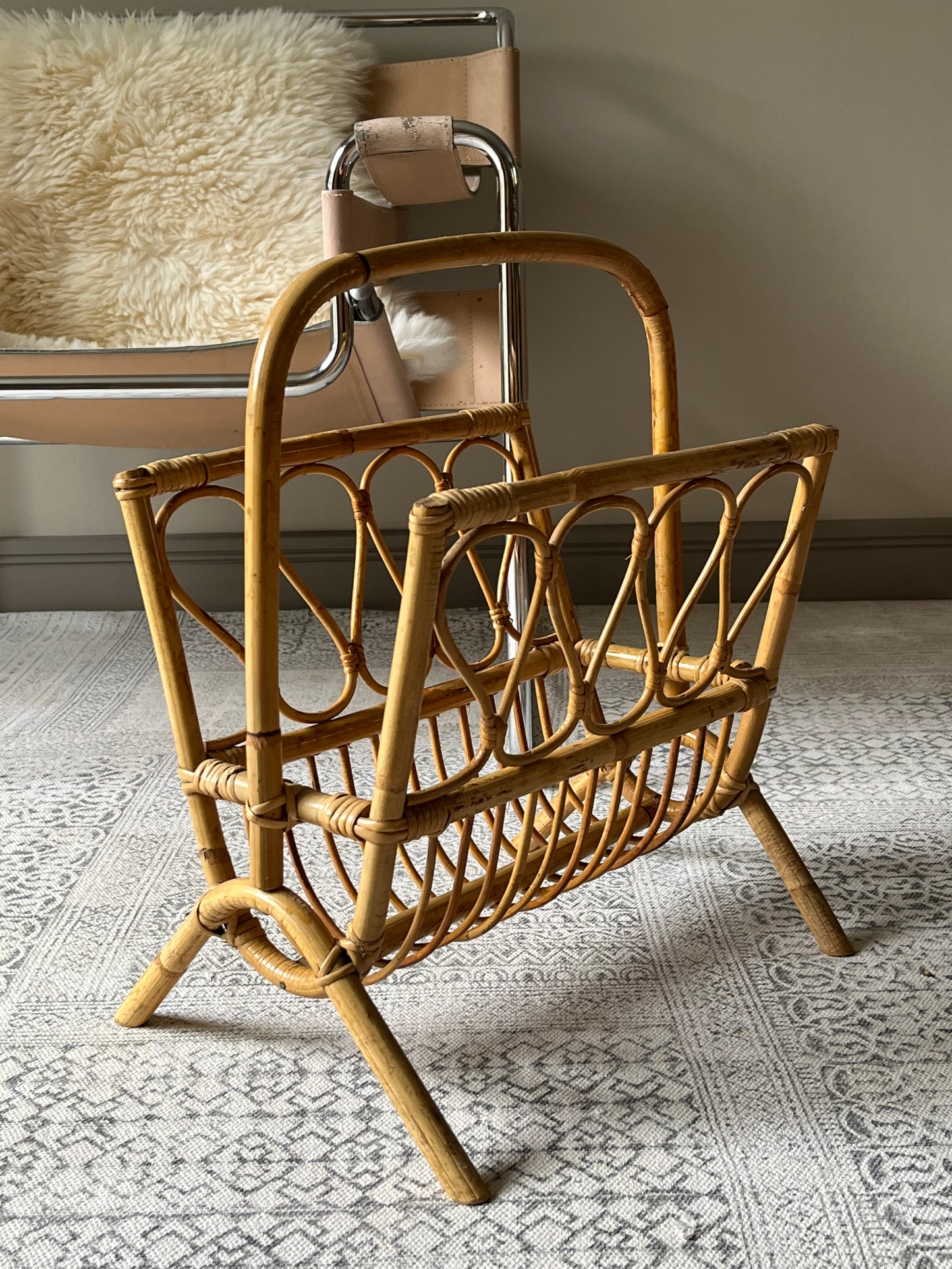 Bamboo Magazine Rack.