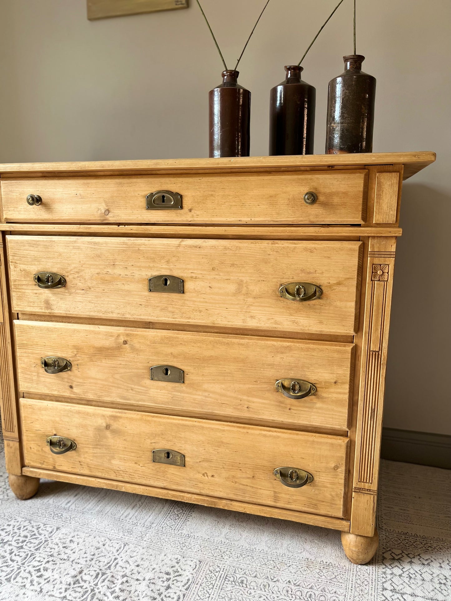 Continental Pine Chest of Drawers.
