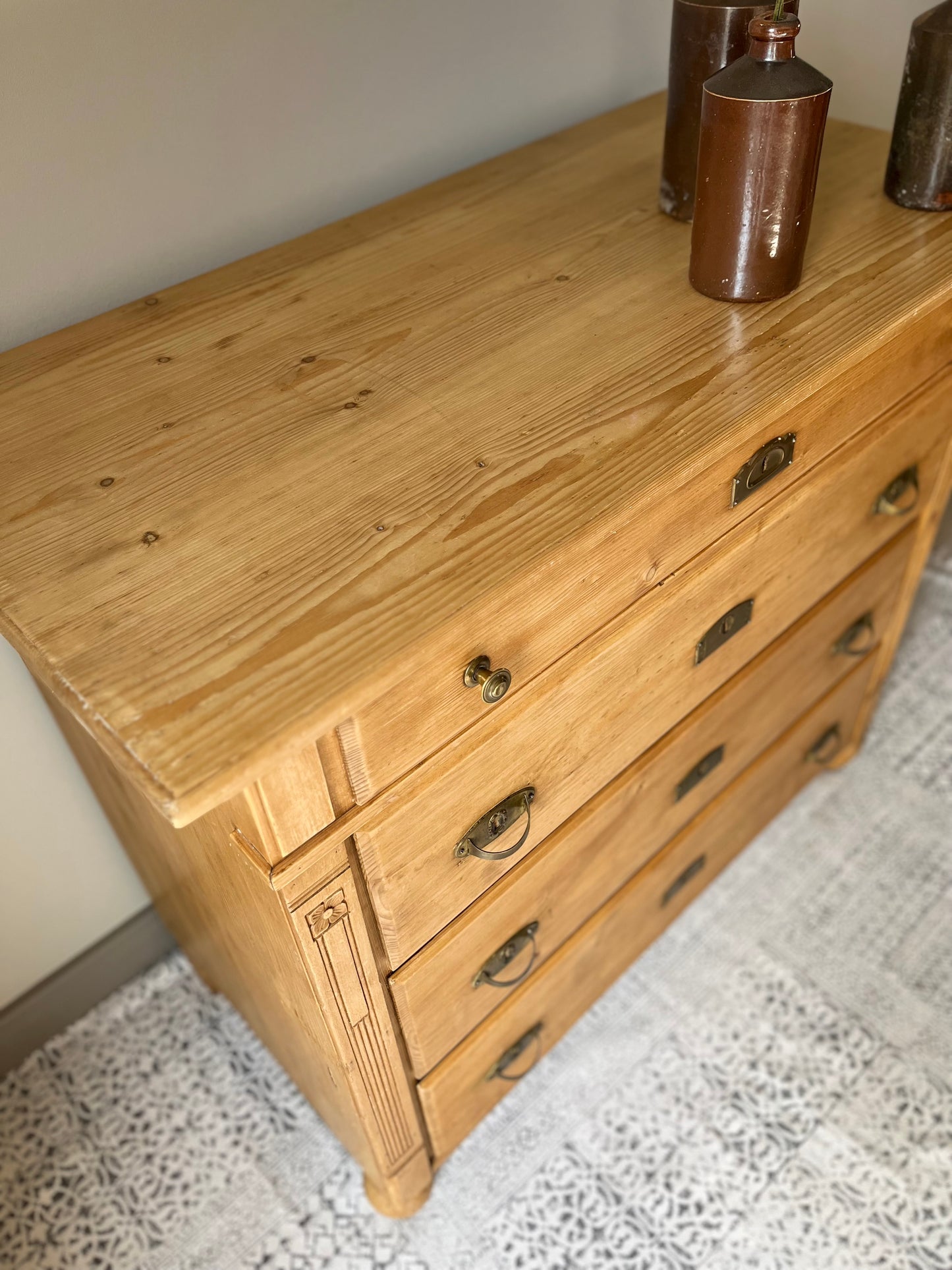 Continental Pine Chest of Drawers.