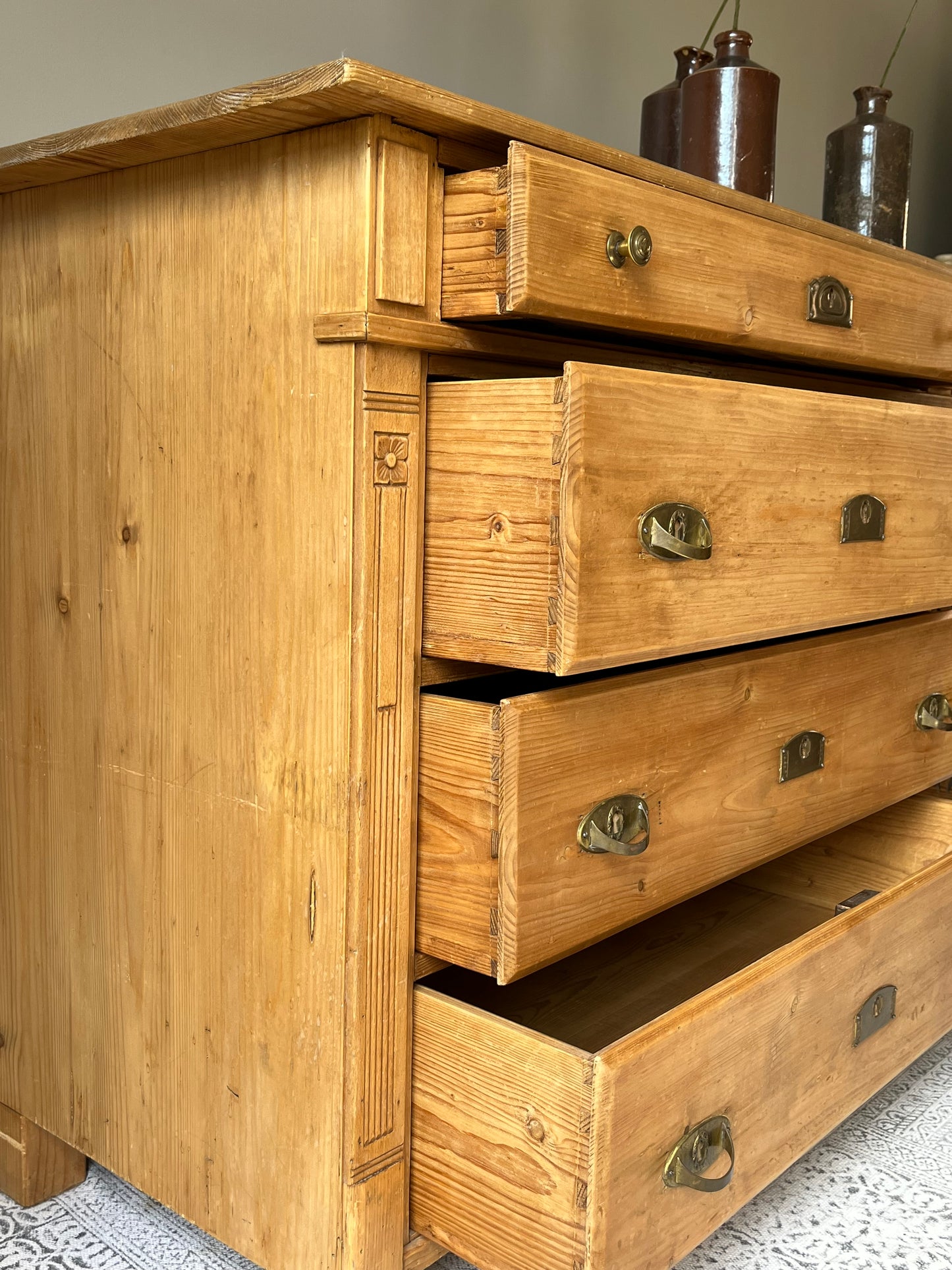 Continental Pine Chest of Drawers.